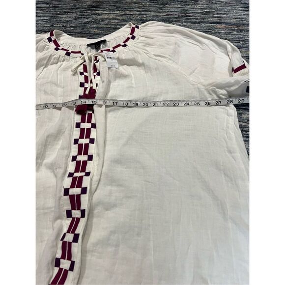 Lane Bryant NWT Classic Split-Neck Embroidered Peasant Blouse plus size 26 - Picture 10 of 11